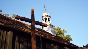 „Madonna Sykstyńska” z drewnianej świątyni w Niestronnie - zdjęcie 13